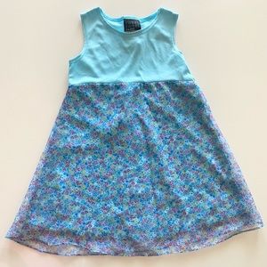 Sweet Soda Girls Floral Dress - Blue